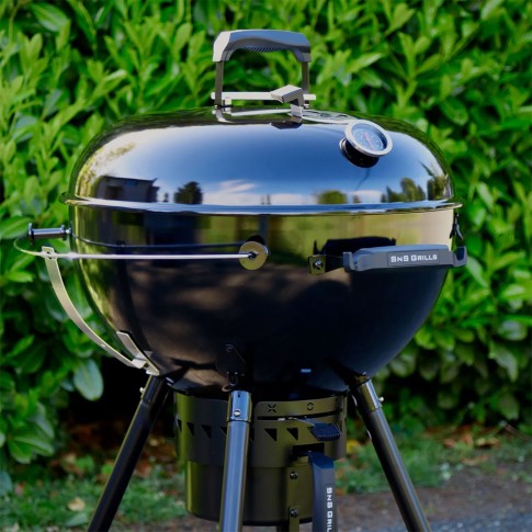 Угольный гриль SnS Kettle Black Edition, с корзиной SnS, 57 см, черный в Челябинске