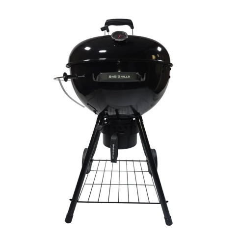 Угольный гриль SnS Kettle Black Edition, с корзиной SnS, 57 см, черный в Челябинске