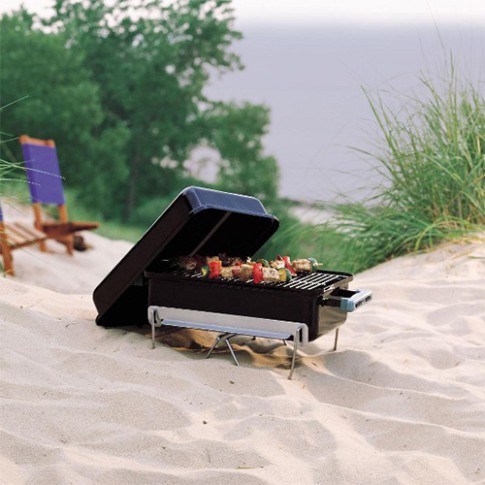 Угольный гриль Weber Go Anywhere, портативный, чёрный в Челябинске