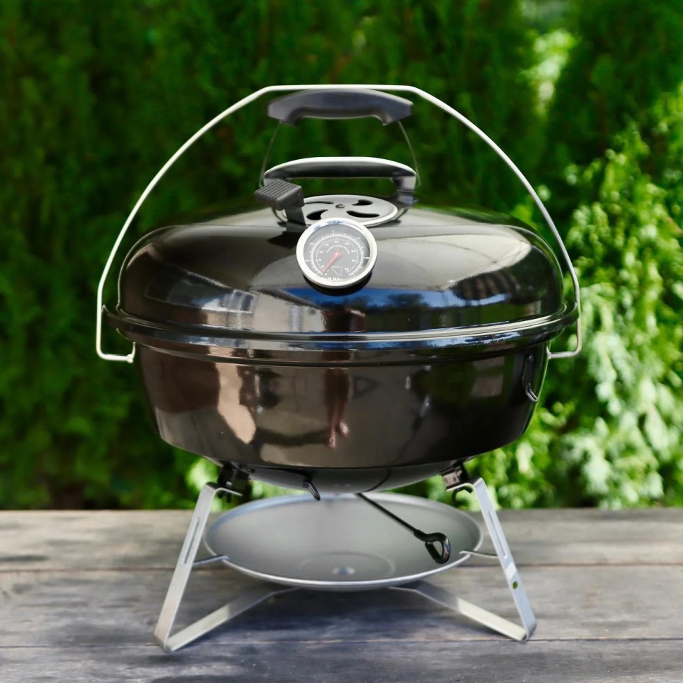 Угольный гриль SNS Travel Kettle, 47 см (c корзиной SNS Charcoal Basket) в Челябинске в Челябинске