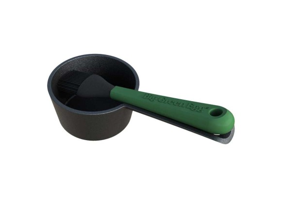 Сотейник чугунный Big Green Egg с силиконовой кисточкой