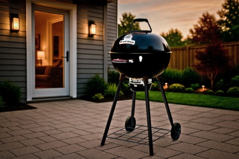 Гриль угольный Броил Кинг Краун Кетл (Broil King CROWN KETTLE 22.5" / 57 BLACK LEG) в Челябинске